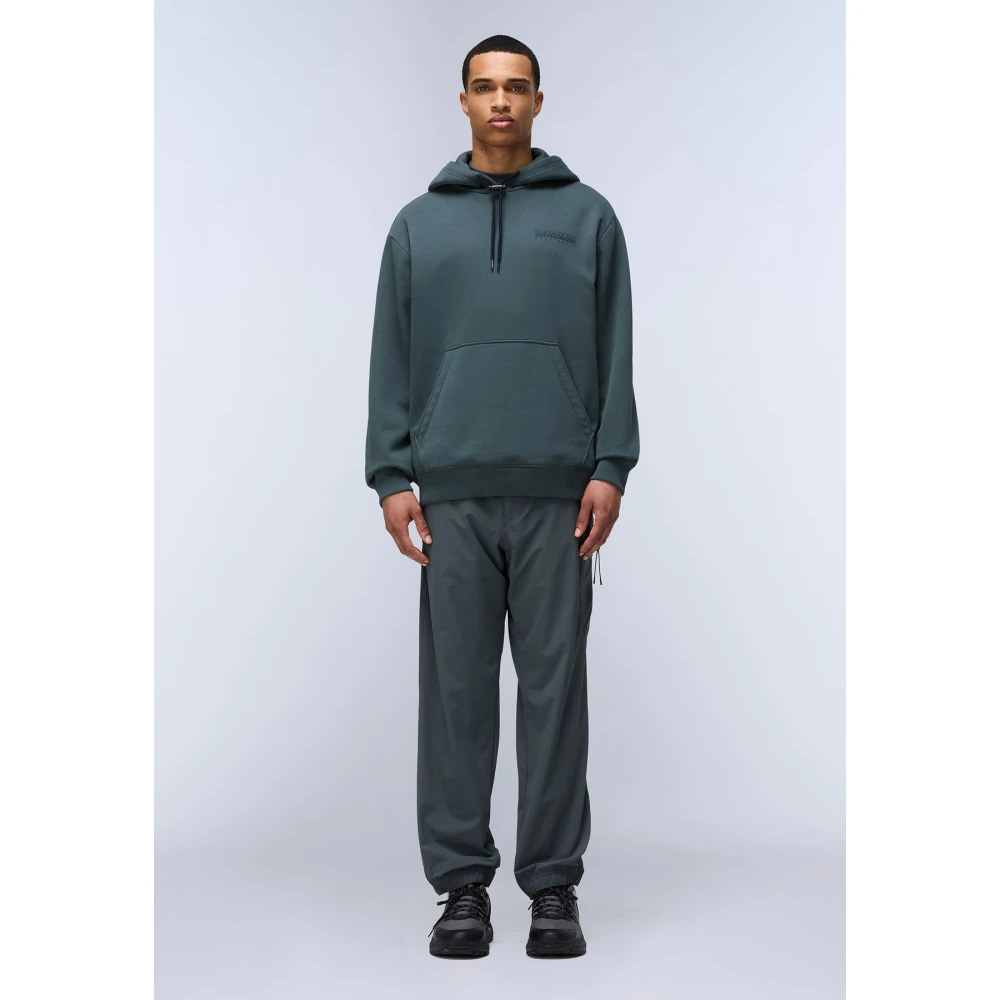 Napapijri Stijlvolle Hoodies voor een trendy look Green Heren
