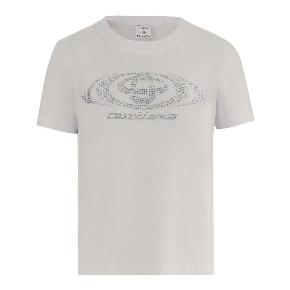 Casablanca Women's White T-Shirt - T-Shirts - S - Tops