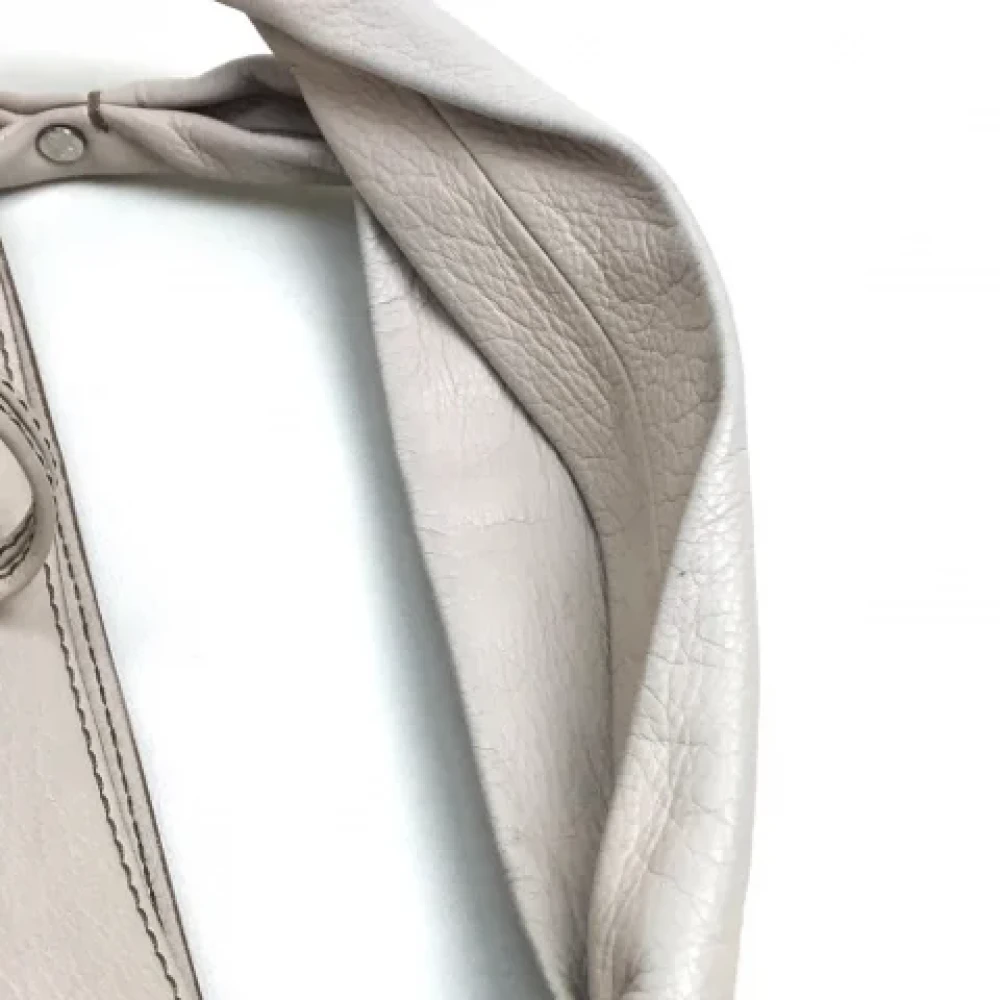 Celine Vintage Pre-owned Leather celine-bags Beige Dames