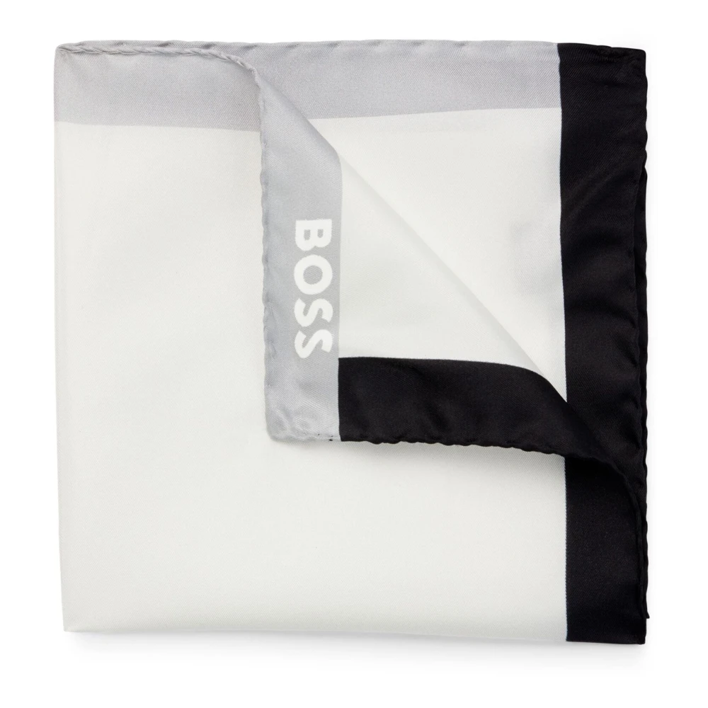 Hugo Boss Luxe Zijden Zakdoek Multicolor Heren