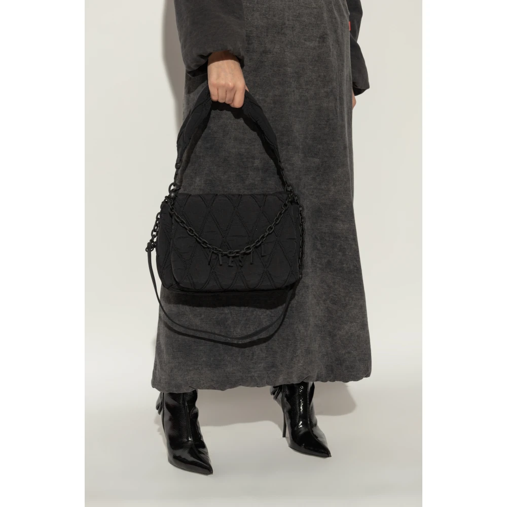 Diesel Schoudertas Charm-D Schouder Black Dames