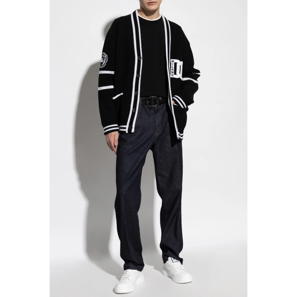 Dolce & Gabbana Trui met logo Black Heren