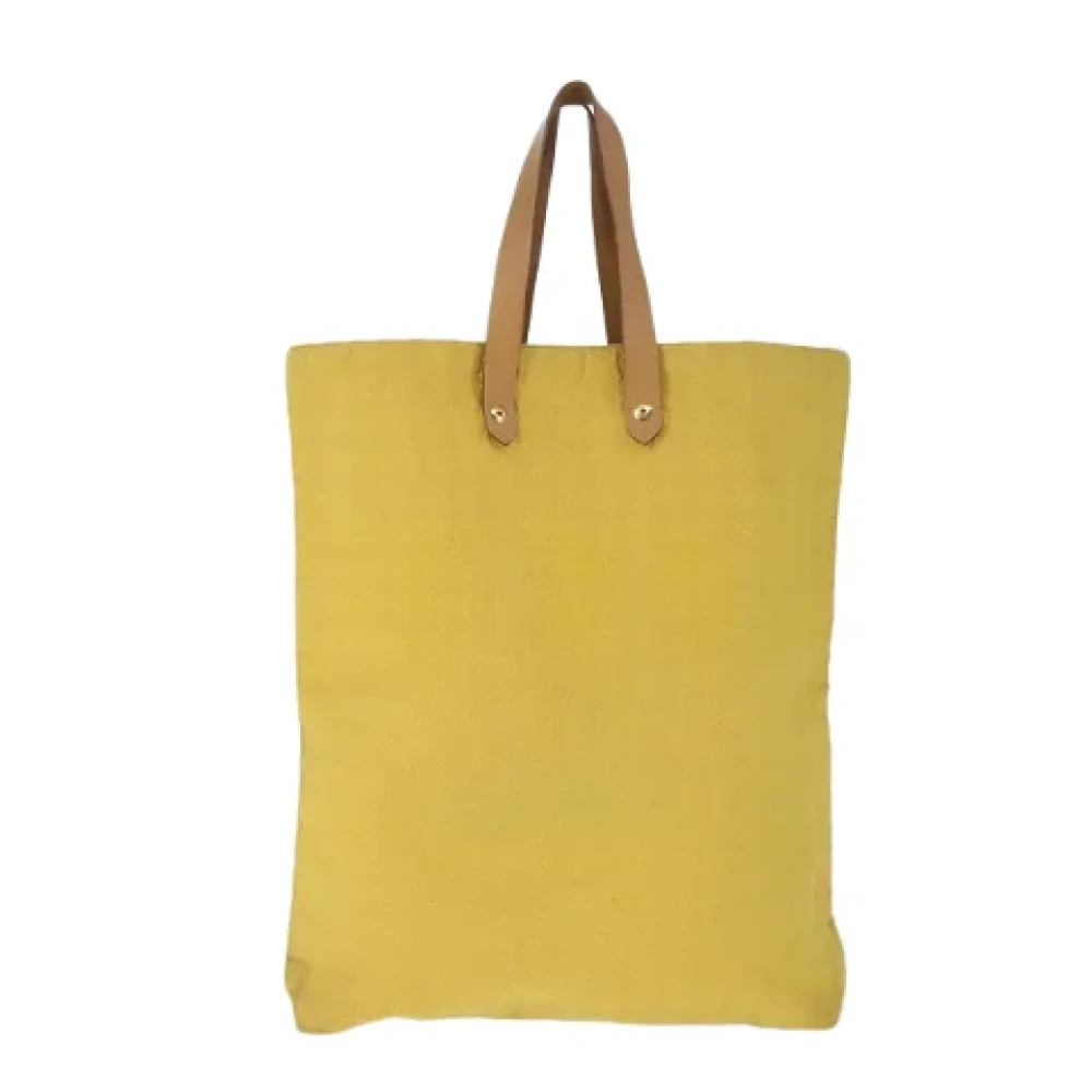 Hermès Vintage Pre-owned Cotton totes Yellow Dames