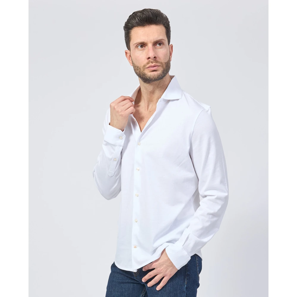 Ecoalf Klassiek Wit Overhemd Franse Naden White Heren