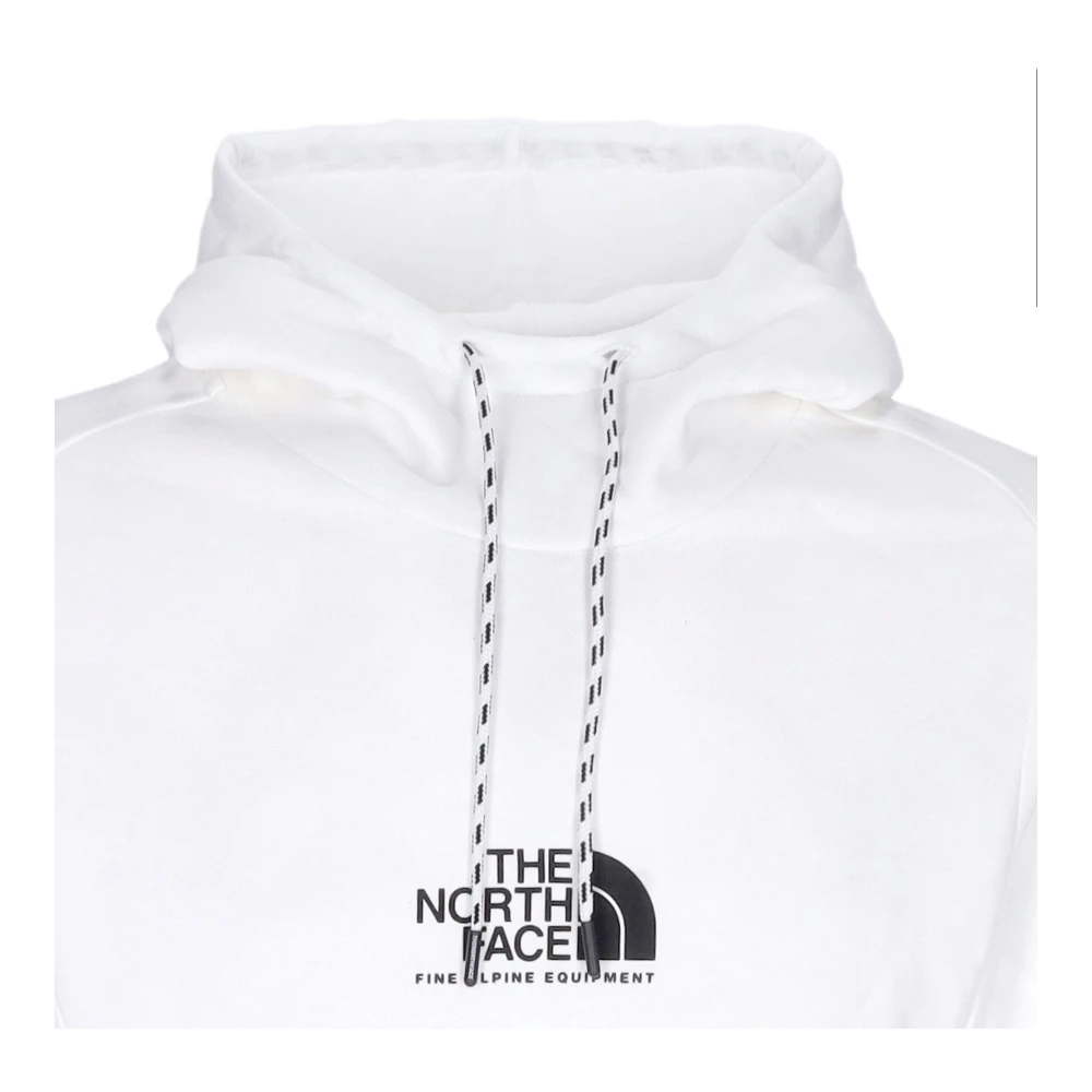 The North Face Alpine White Hoodie Heren Sweatshirt White Heren