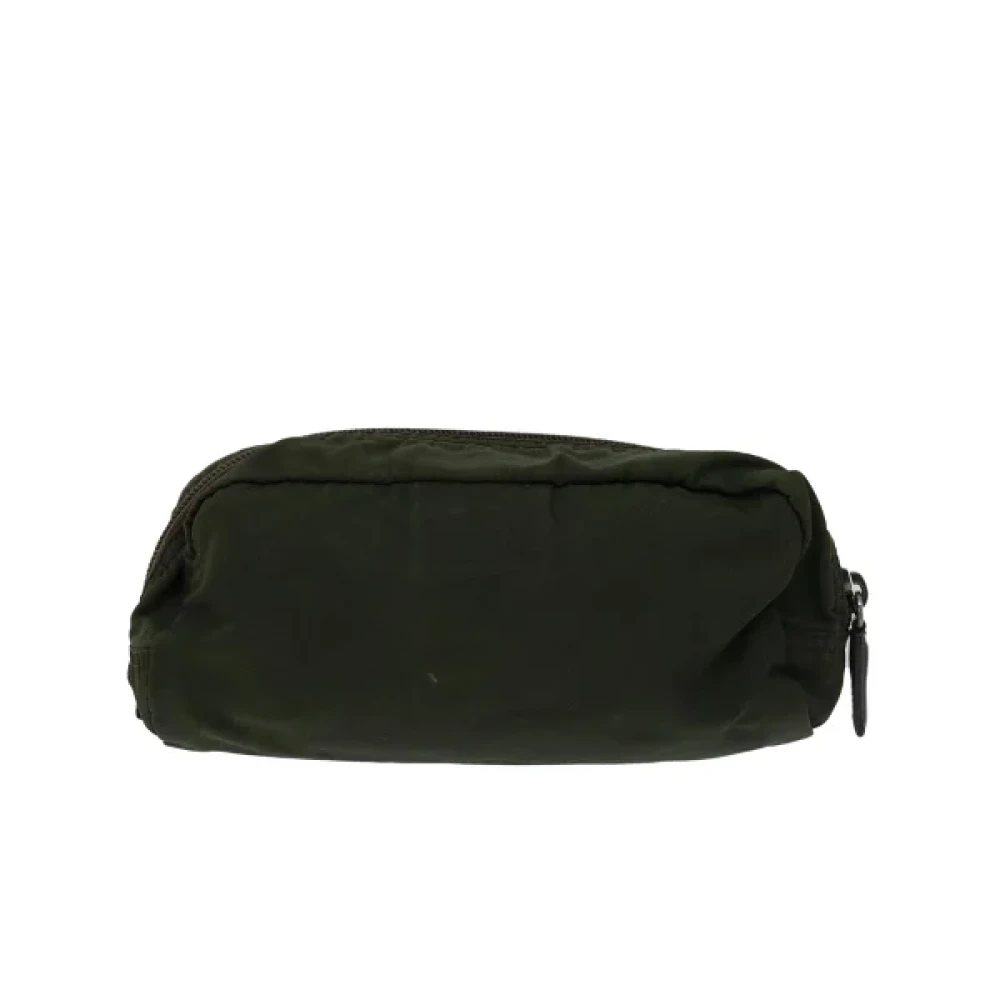 Prada Vintage Pre-owned Nylon prada-bags Green Dames