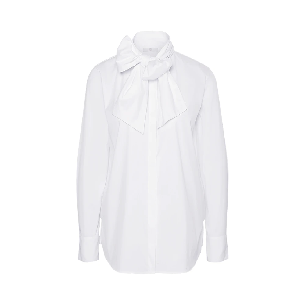 RIANI Elegante witte blouse met geplooide kraag White Dames
