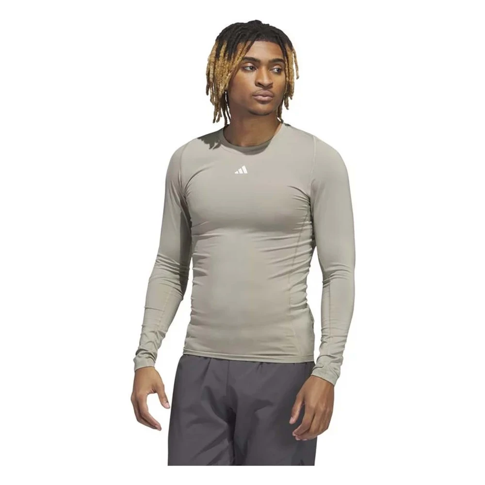 Adidas Lange mouwen T-shirt Gray Heren