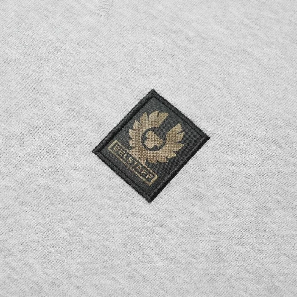 Belstaff Grijze Melange Sweatshirt met Phoenix Patch Gray Heren