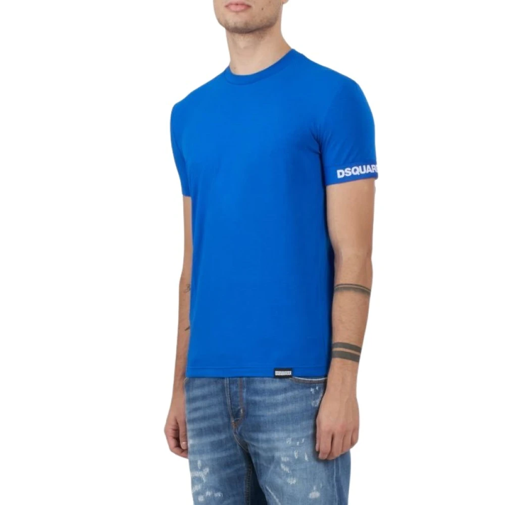 Dsquared2 Heren Ronde Hals T-Shirt Blue Heren