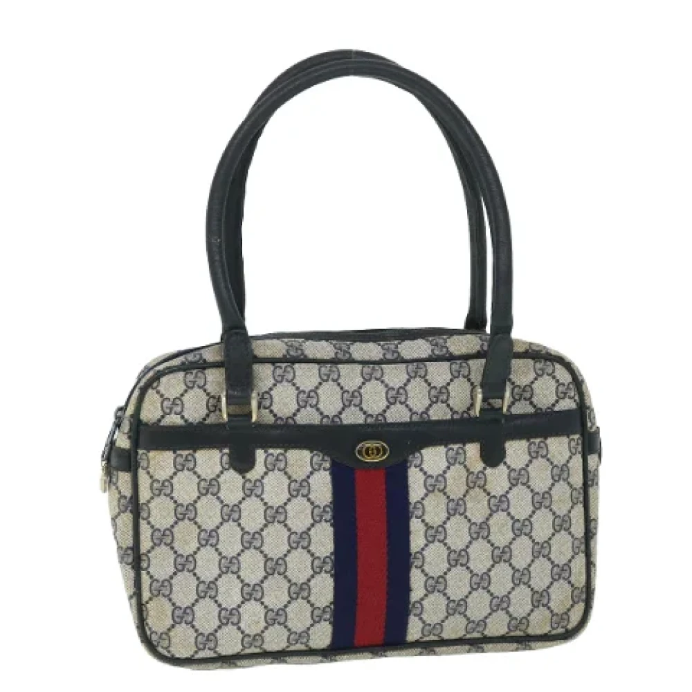 Gucci Vintage Pre-owned Leather handbags Blue Dames