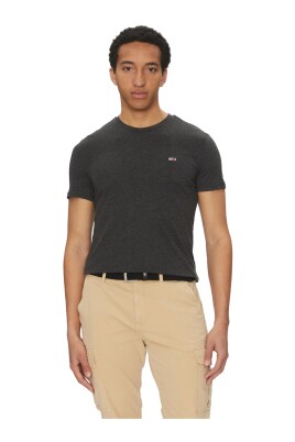 sort-rund-hals-t-shirt