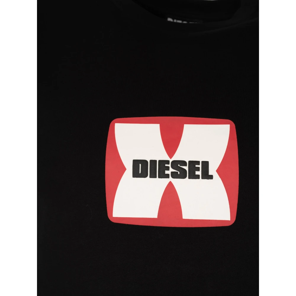 Diesel Tijdloze Elegantie T-Shirt Black Heren