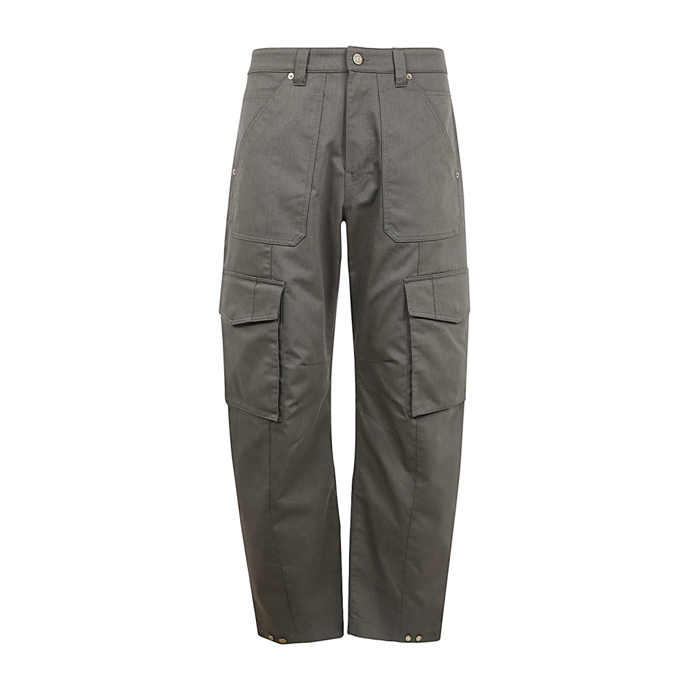 Golden Goose Cargo Pant Gemengde Katoenen Stof Green Heren