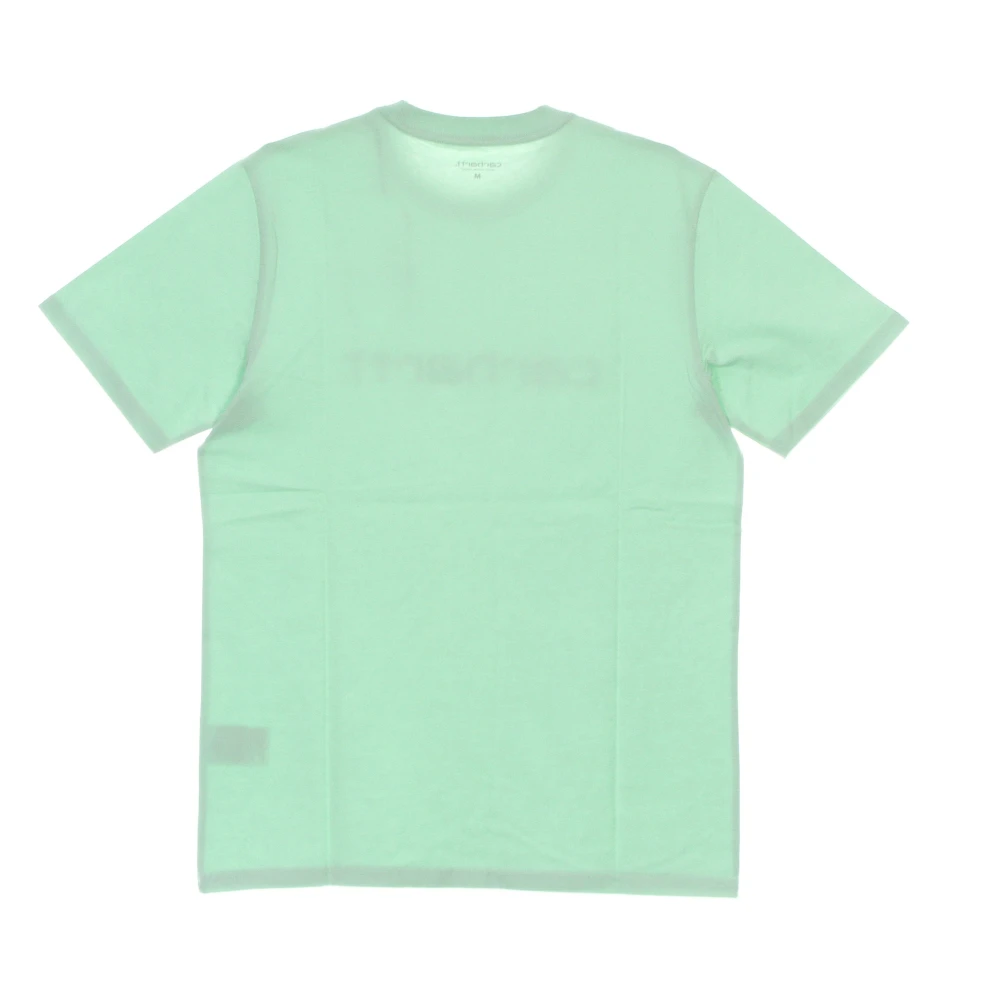 Carhartt WIP Script Tee Pale Spearmint Hedge Shirt Green Heren