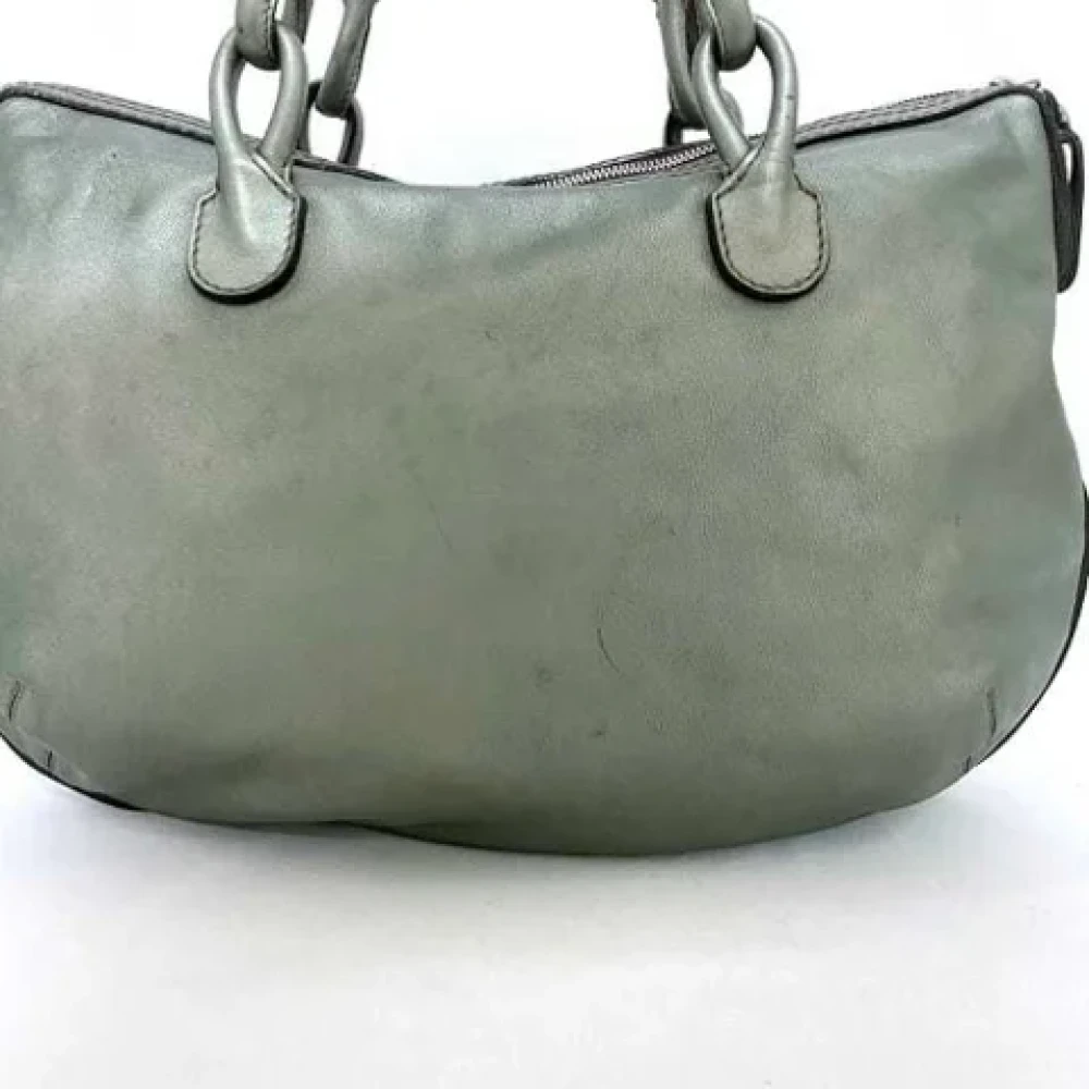 Loewe Pre-owned Leather shoulder-bags Green Dames