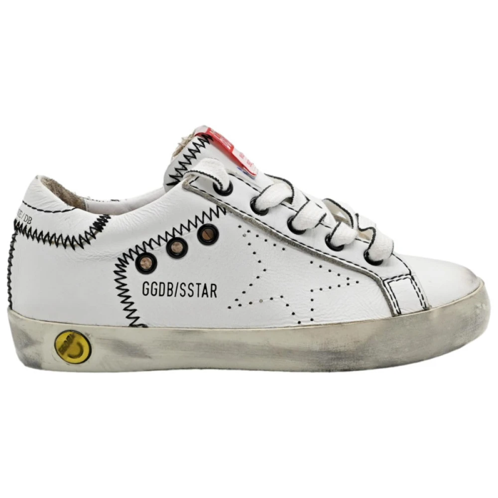 Golden Goose Vita Läder Superstar Sneakers White, Pojke