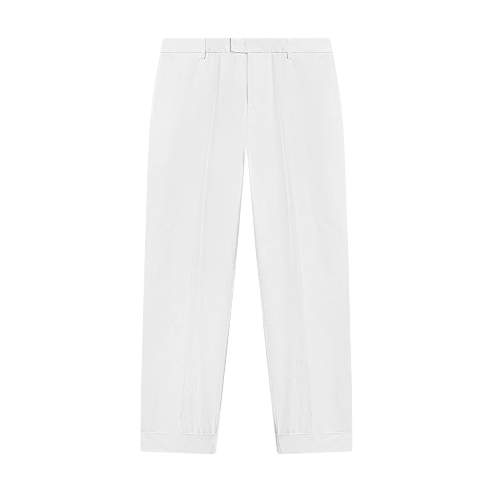 Dondup Mannelijk Wit Broeken Heren, W33, Katoen, Pantalone In Cotton Melange