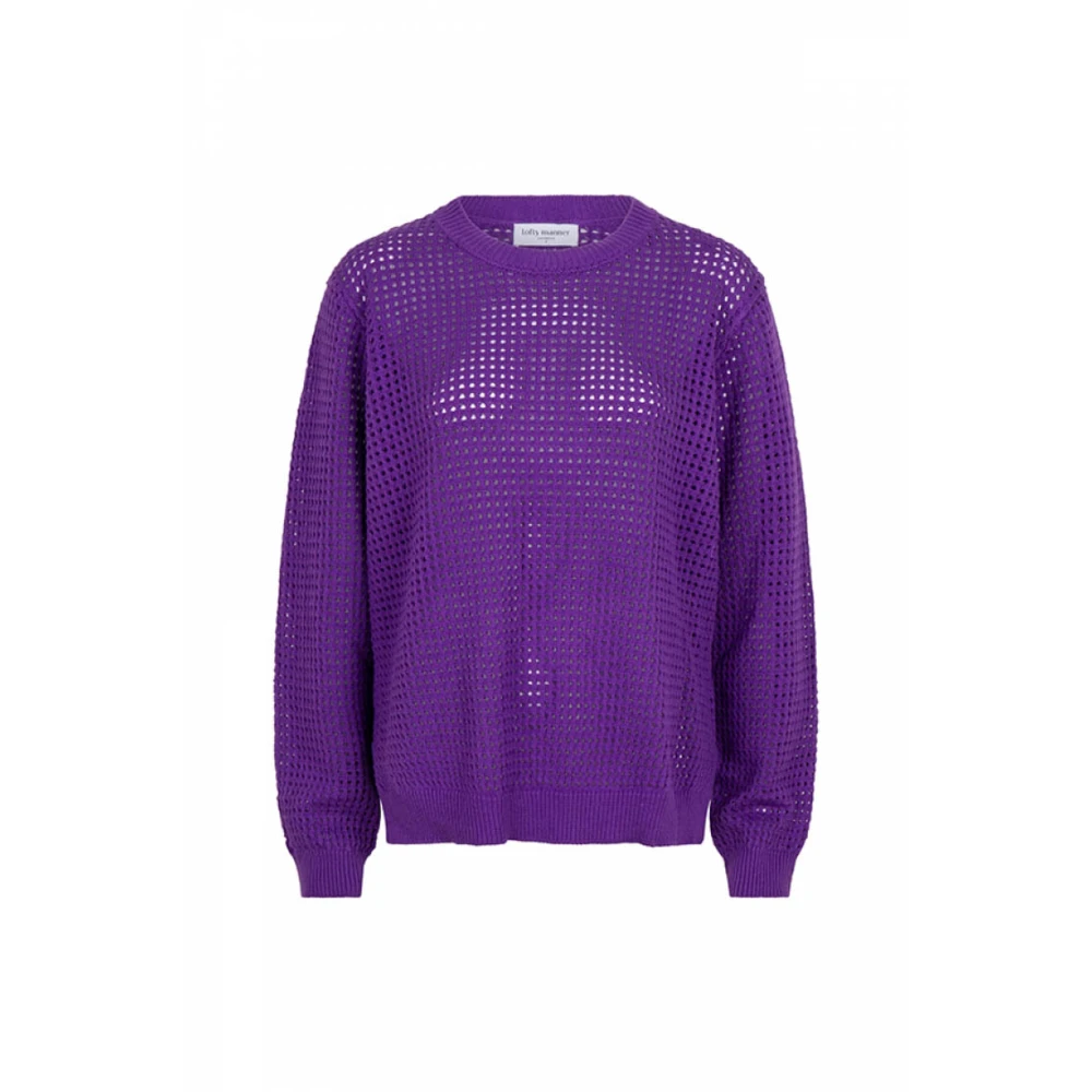 Lofty Manner Paarse Sia Sweater Purple Dames