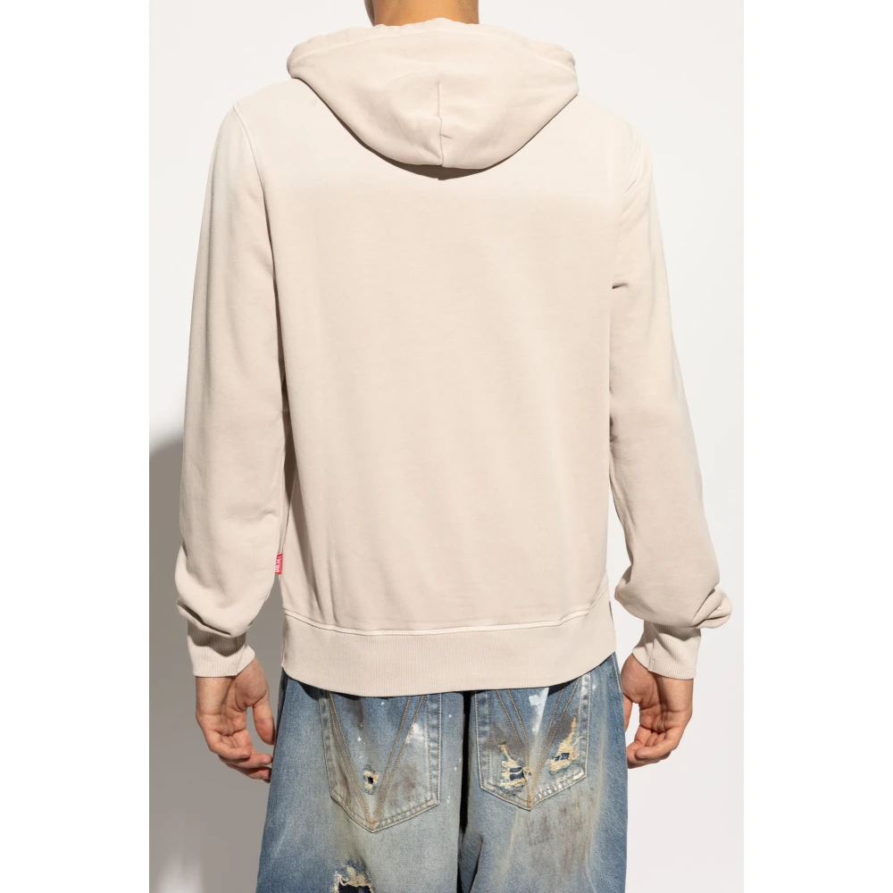 Diesel Hoodie Beige Heren