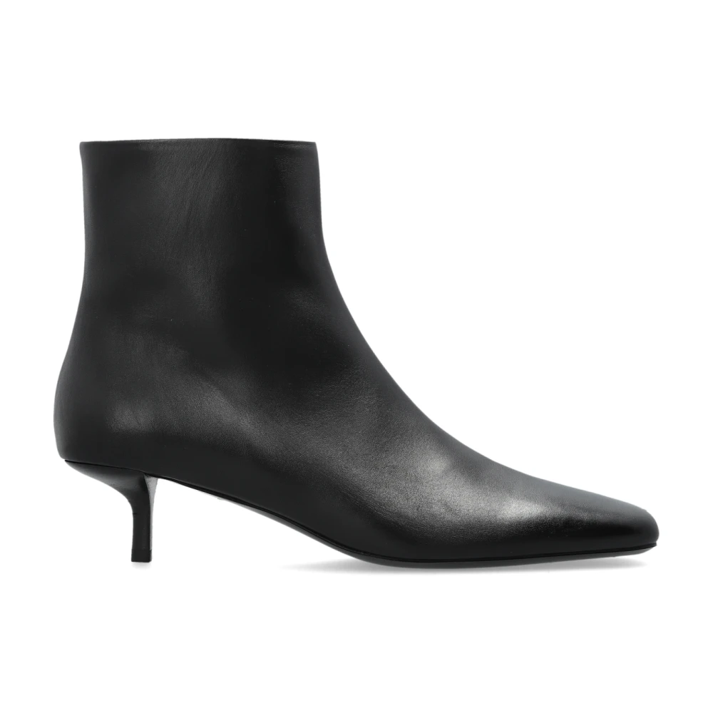 Marsell Vrouw Zwart Schoenen Dames, 41 Eu, Leer, Spazzpla Enkellaarsjes Met Hak