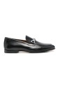black-leather-loafer-with-buckle-detail