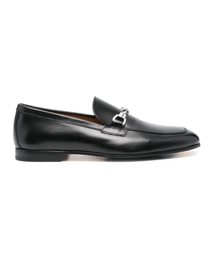 black-leather-loafer-with-buckle-detail