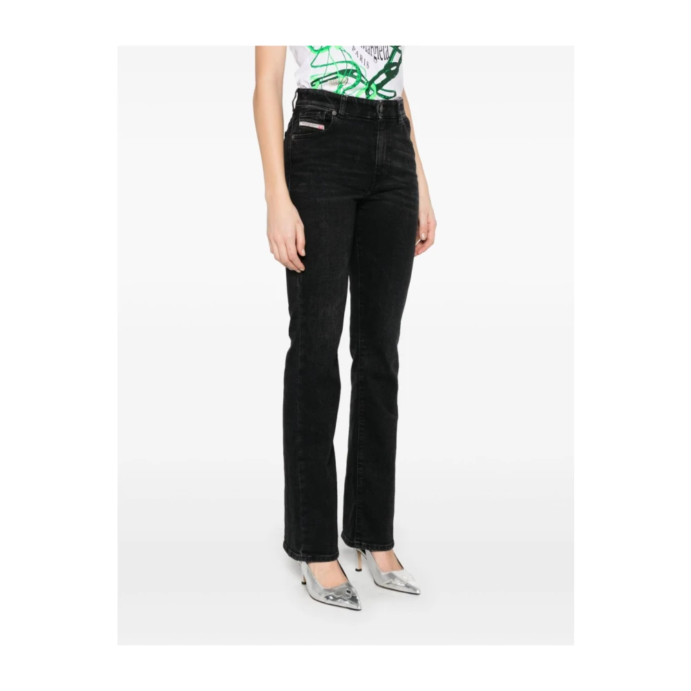 Diesel Zwarte Klassieke Vijf-Pocket Jeans Black Dames