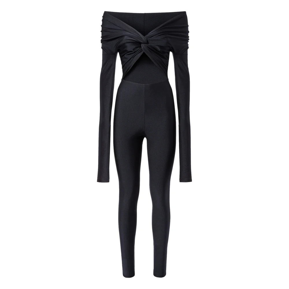 Andamane Zwarte Cut Out Jurk Gemaakt in Italië Black Dames