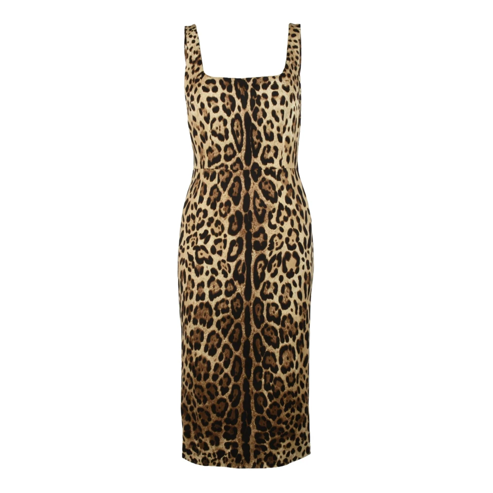 Dolce & Gabbana Zijde Blend Damesjurk Brown Dames