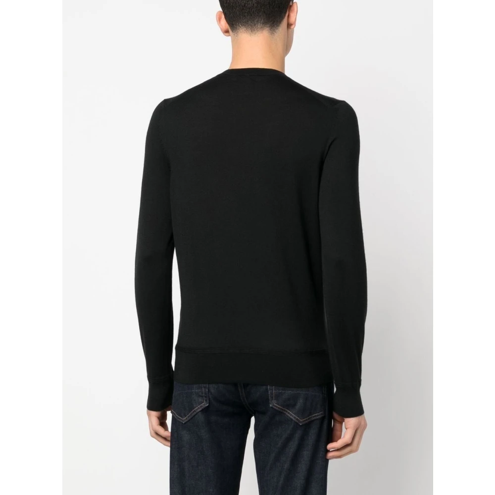 Tom Ford Kasjmier Zijde Sweater Nero Aw24 Black Heren