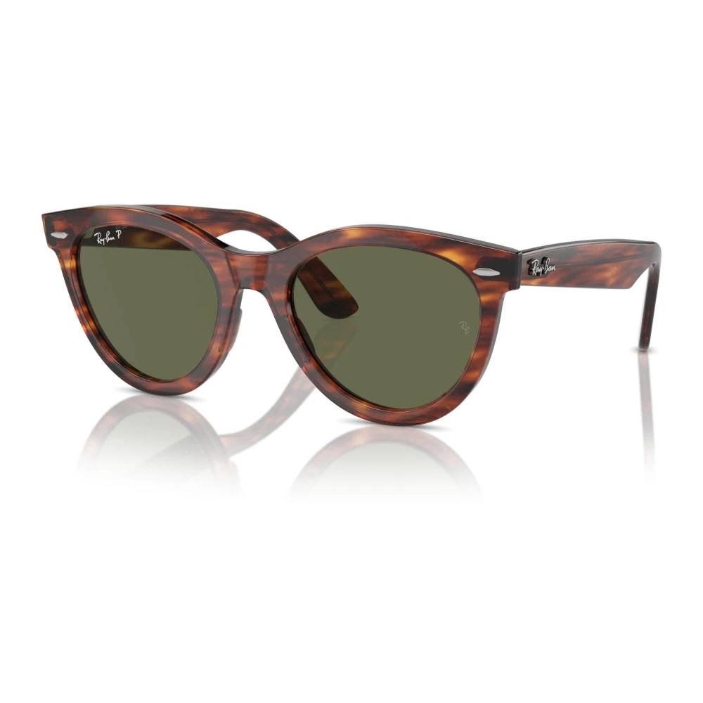 Ray-Ban Brown Sunglasses, Unisex, 51 Mm, Classic Havana Green Sunglasses Rb 2241