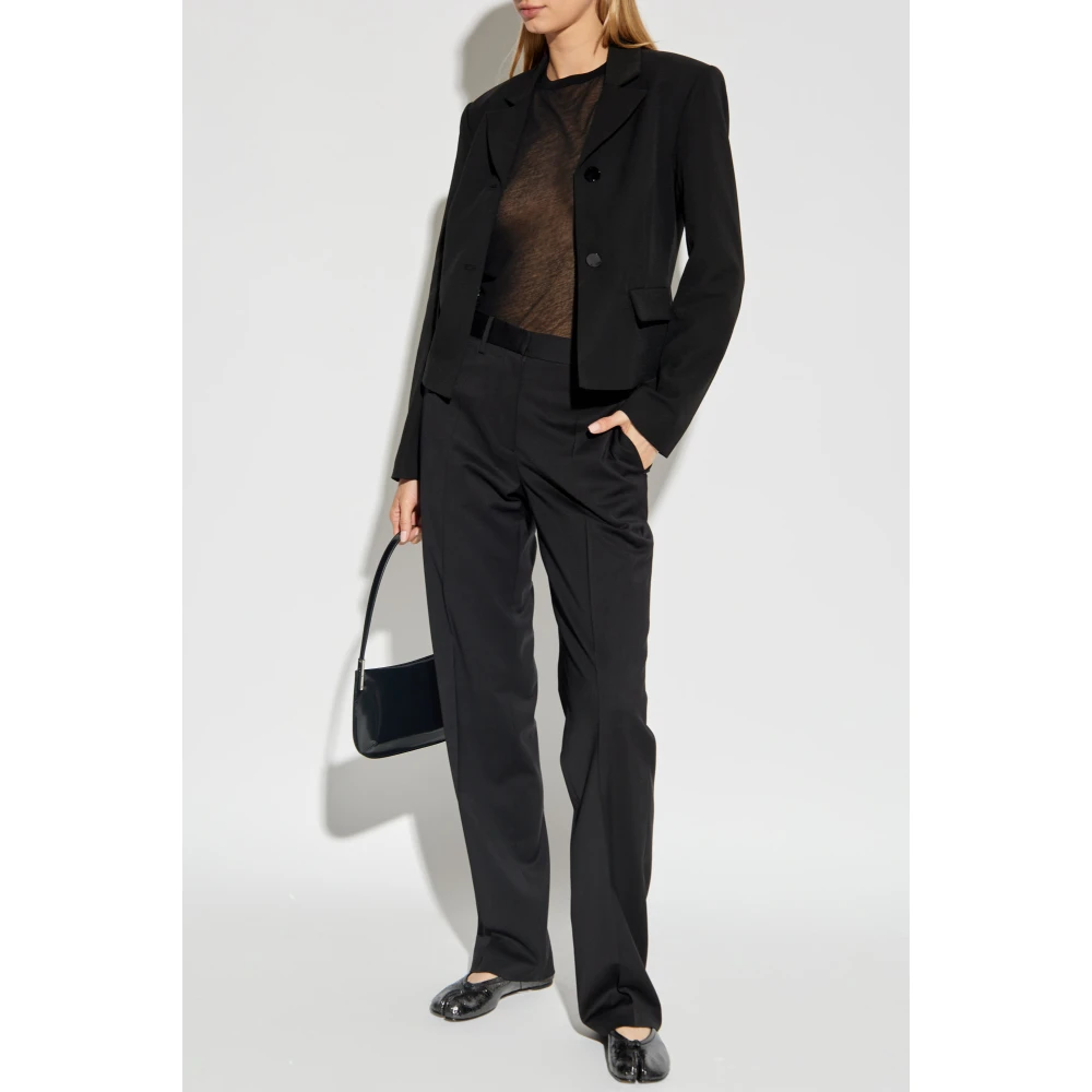 Helmut Lang Transparante T-shirt Black Dames