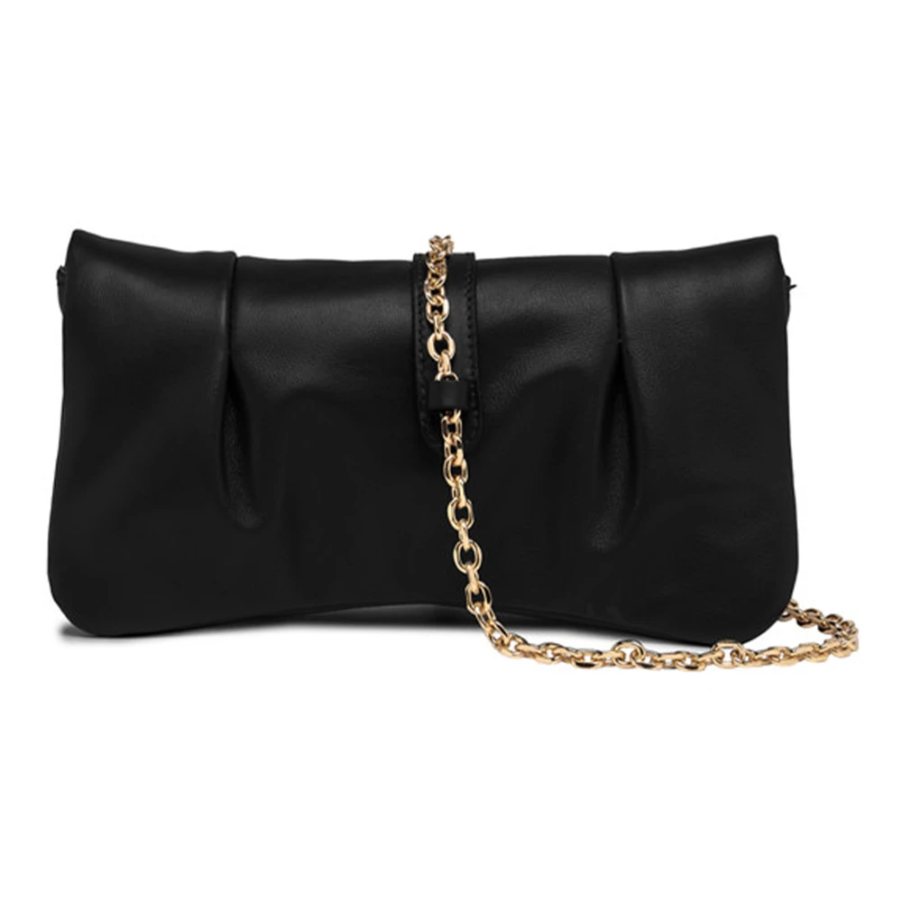 Gianni Chiarini Zwarte Glenda Leren Schoudertas Black Dames