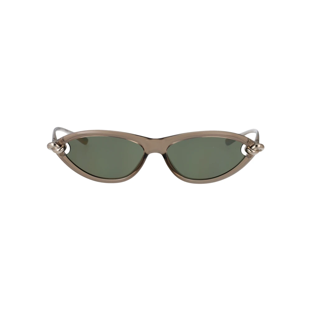 Bottega Veneta Women's Verde Donna Bv1390s 005 Occhiali Da Sole Iniettato Beige Cat Eye - Image 4