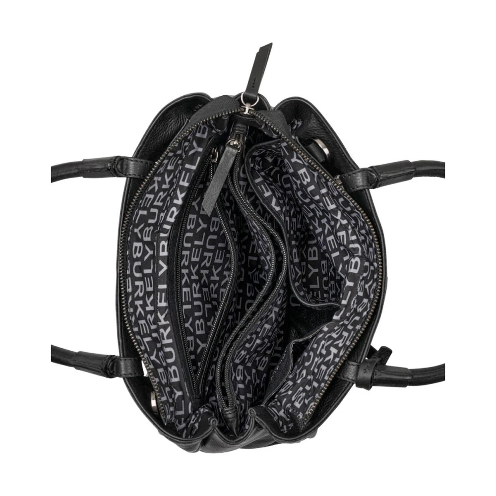 Burkely Klassieke Leren Tas Black Dames