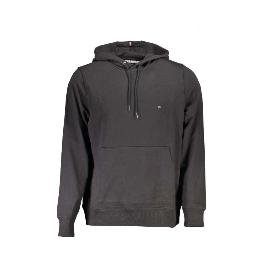 Tommy Hilfiger Men's Black Cotton Sweater With Hood