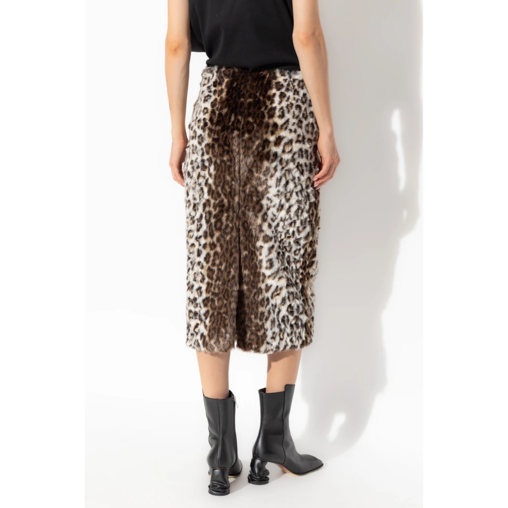 alexander mcqueen Dierenprint rok Brown Dames