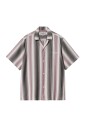 chemise-a-rayures-manches-courtes-graphite-blanc