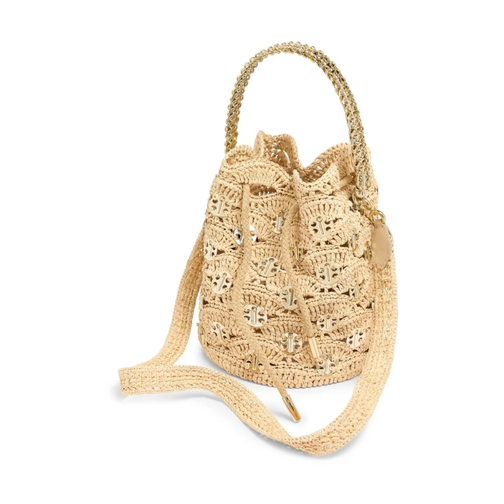 Paco Rabanne Natuurlijke Schoudertas Verhoog Stijl Beige Dames