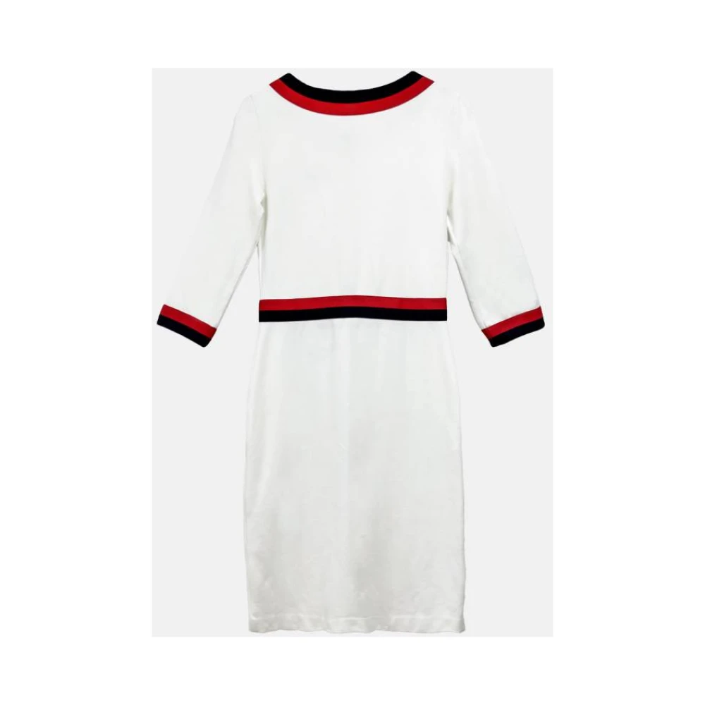 Carolina Herrera Jurk met Schild Detail White Dames
