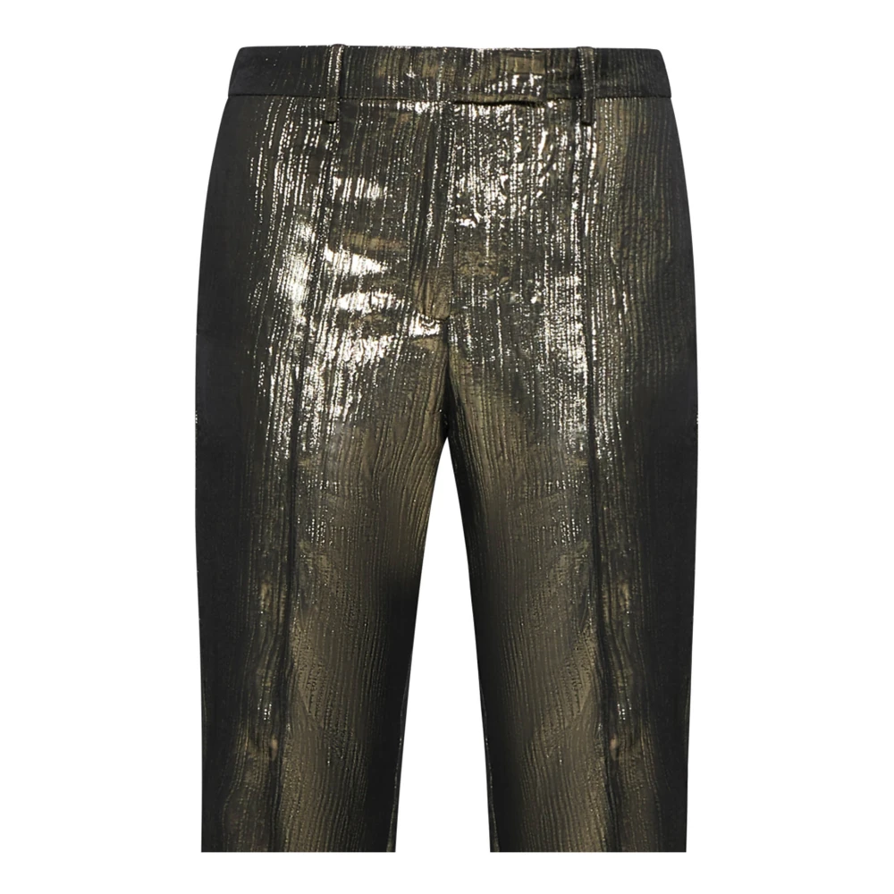 Alysi Gouden Broek Elegante Stijl Beige Dames