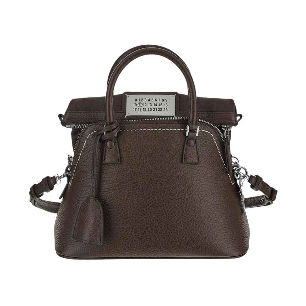 Maison Margiela Klassieke Mini Leren Tas Brown Dames