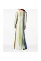 multicolore-manches-longues-robe-longue