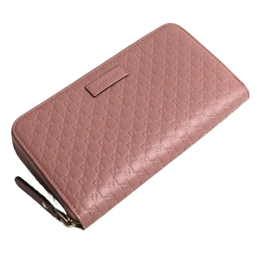 Gucci Vintage Pre-owned Leather wallets Pink Dames