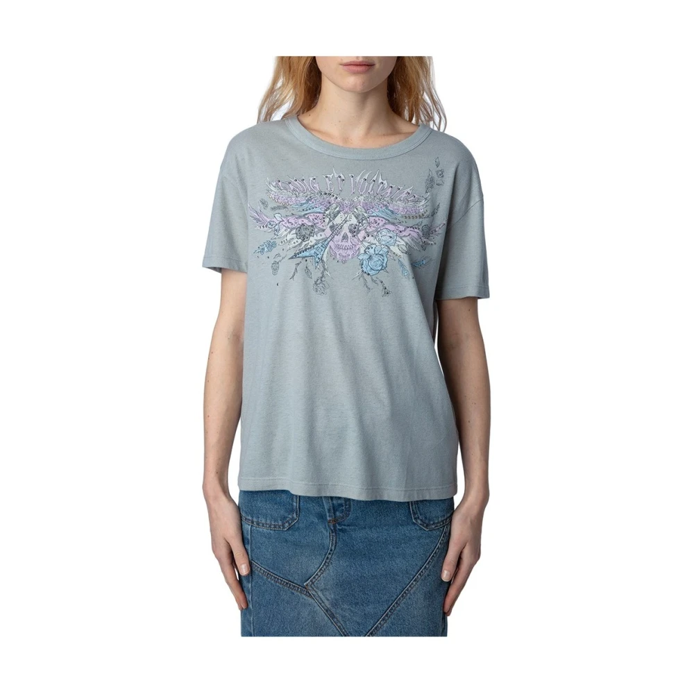 Zadig & Voltaire Stijlvol T-shirt voor mannen Blue Dames