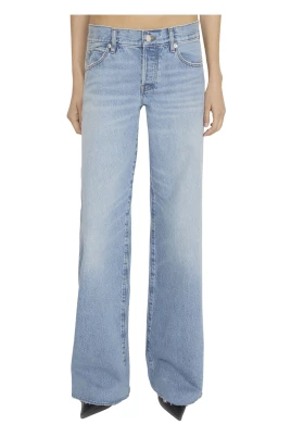 Grå Wide-Leg Jeans