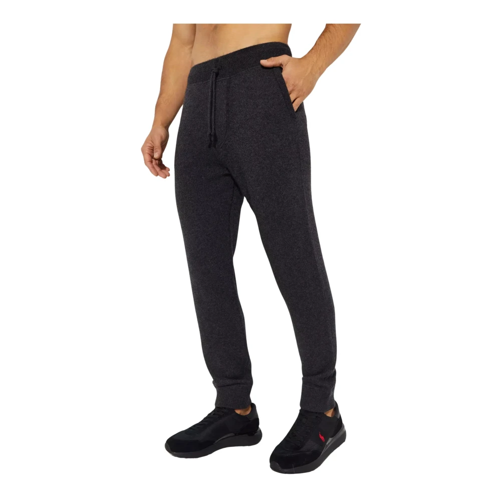 Ralph Lauren Donkergrijze joggingbroek met logo Gray Heren