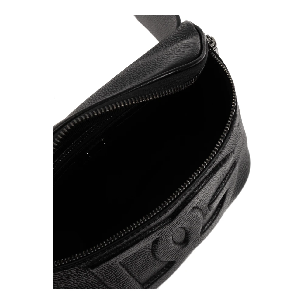Dolce & Gabbana Leren heuptas Black Heren