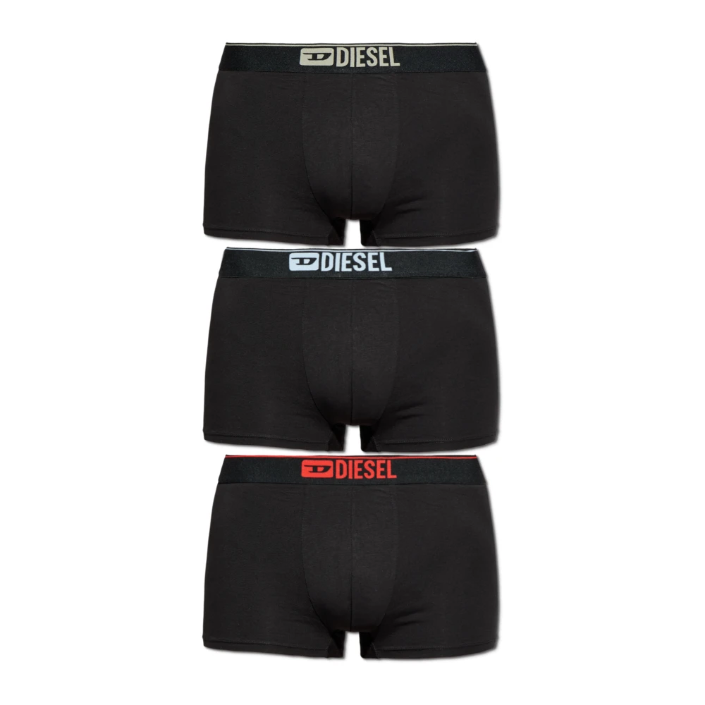 Diesel Uomo Nero - Boxer Briefs Confezione Da Tre - Underwear - L